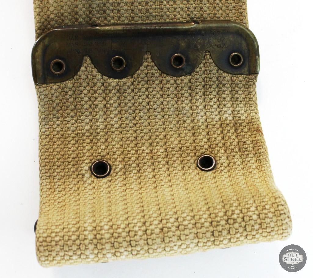 Original U.S. WW1 Era Stripper Clip Belt & First Aid Pouch - 4