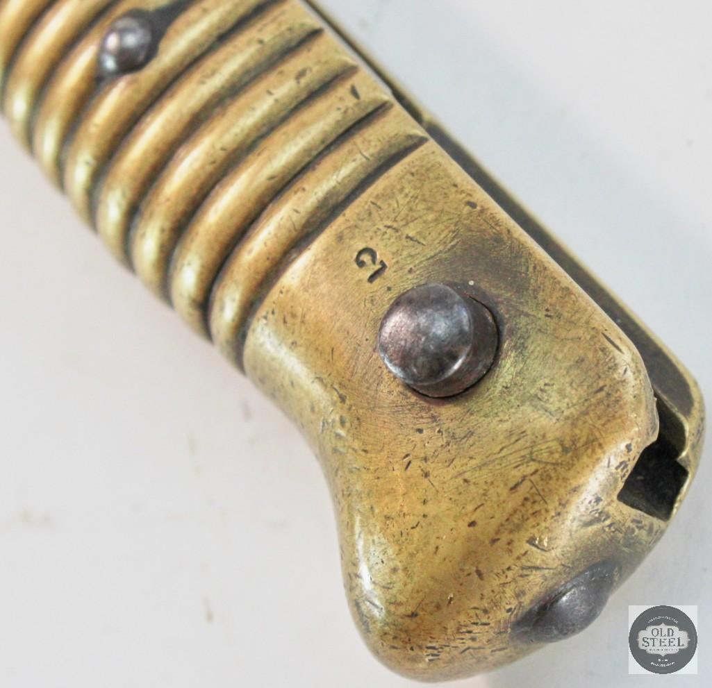 French M1868 Yataghan Sword Bayonet and Scabbard - Mfg 1869 - 5