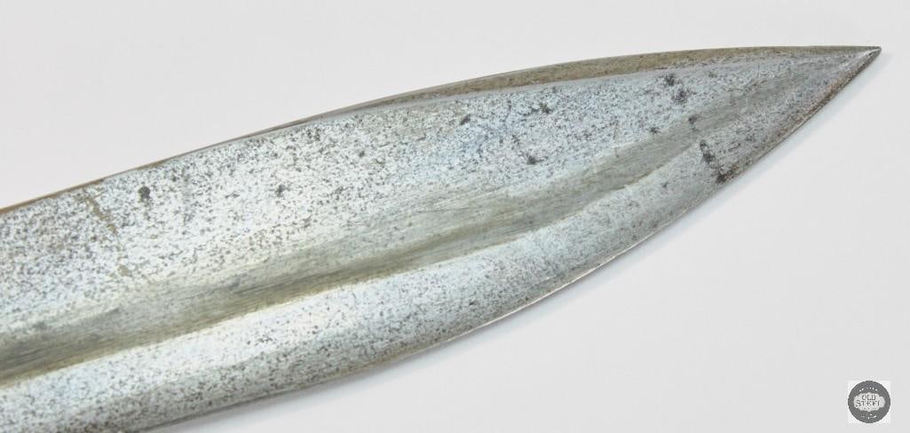 Argentine M1909 Artillery Short Sword Bolo Knife with Scabbard and Frog - 7