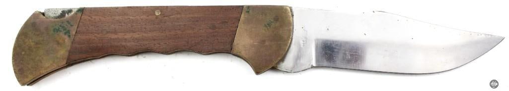 Lot of 2 Folding Knives with Leather Belt Pouches - Schrade - 7