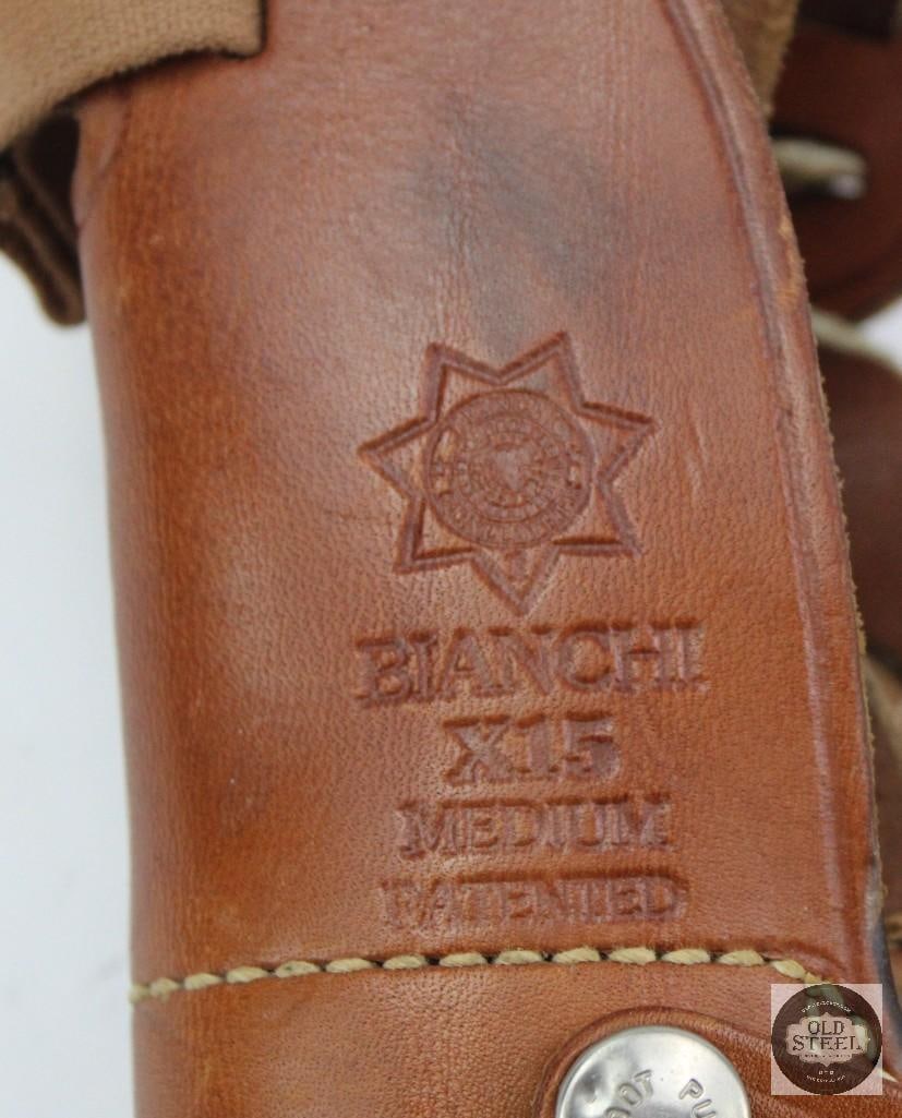 Bianchi X15 Medium Sized Leather Shoulder Holster - 2