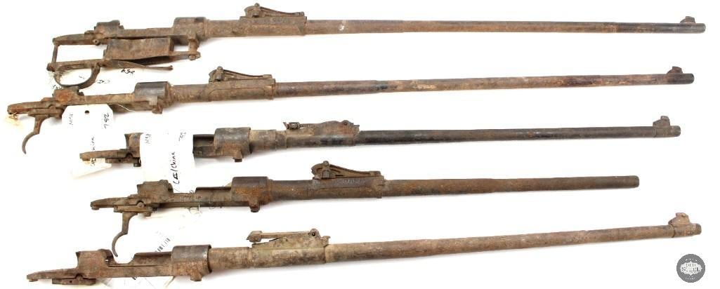 Lot of 5 Mauser Barreled Actions - FFL Required: Lot of 5 Mauser Barreled Actions - FFL Required Good for Parts, Wall Hangers, or Restoration Projects SN: 070 6720 6445 42480 8594 THIS ITEM IS AS PICTURED WITH NO FURTHER ATTACHMENTS. ALL