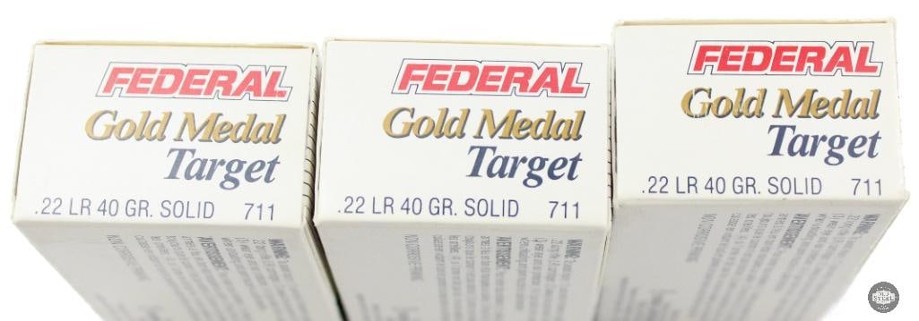 150rds Federal Gold Medal Target 40gr Solid Ammunition - 2
