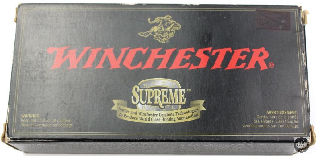Box of Winchester Supreme 270 WSM 130gr Ballistic Silvertip Ammunition - 20rds: Box of Winchester Supreme 270 WSM 130gr Ballistic Silvertip Ammunition - 20rds THIS ITEM IS AS PICTURED WITH NO FURTHER ATTACHMENTS. ALL SALES ARE FIN