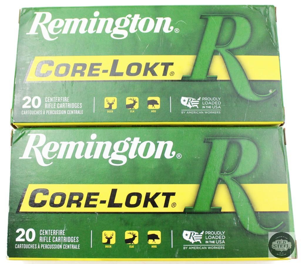2 Boxes Remington Core-Lokt 30-30 WIN 150gr SP Ammunition - 40rds: 2 Boxes Remington Core-Lokt 30-30 WIN 150gr SP Ammunition - 40rds THIS ITEM IS AS PICTURED WITH NO FURTHER ATTACHMENTS. ALL SALES ARE FINAL. PLEASE REFER TO THE AUCTION DESCRIPTION, LOT