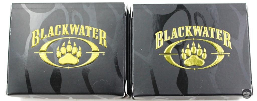 2 Boxes Blackwater Defense Grade 9mm 115gr JHP Ammunition 40rds: 2 Boxes Blackwater Defense Grade 9mm 115gr JHP Ammunition 40rds THIS ITEM IS AS PICTURED WITH NO FURTHER ATTACHMENTS. ALL SALES ARE FINAL. PLEASE REFER TO THE AUCTION DESCRIPTION, LOT