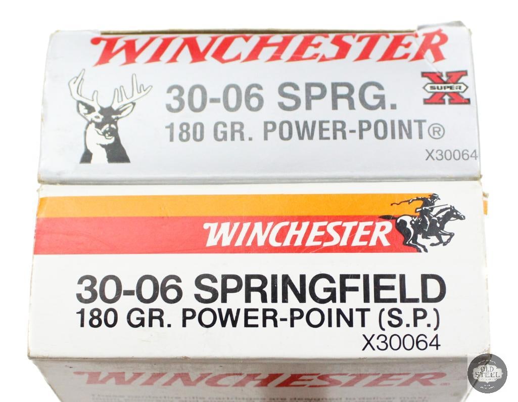 31rds Winchester 30-06 SPRG 180gr Power-Point Ammunition - 2