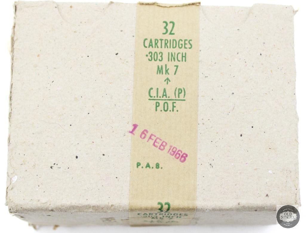 Box of MK 7 303 British Ammunition - 32rds (1 of 1)