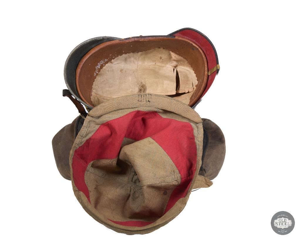 Original German WWI Prussian Officers Model 1897 Pickelhaube Spiked Helmet With Uberzug - 10