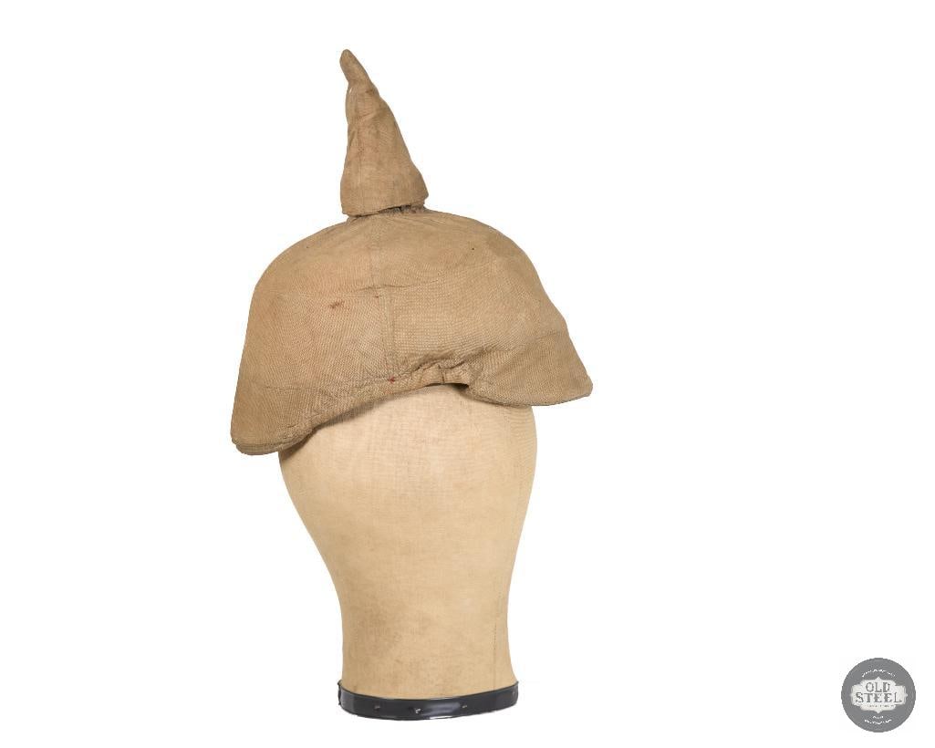 Original German WWI Prussian Officers Model 1897 Pickelhaube Spiked Helmet With Uberzug - 7