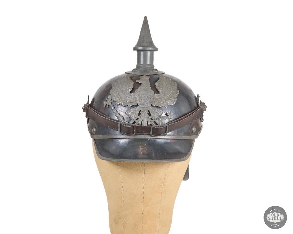Original WWI Imperial German M1915 Spiked Pickelhaube Prussian Helmet - 2