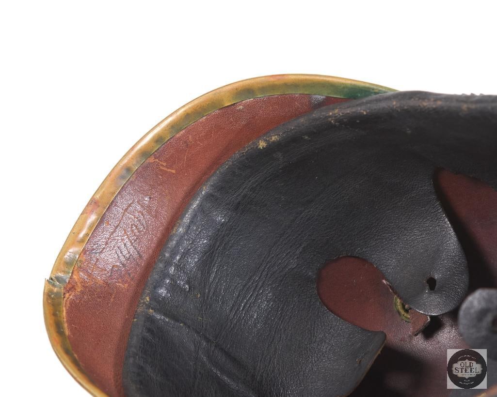 Original German WWI Prussian M1895 Infantry Enlisted Man's Pickelhaube spiked helmet - 6
