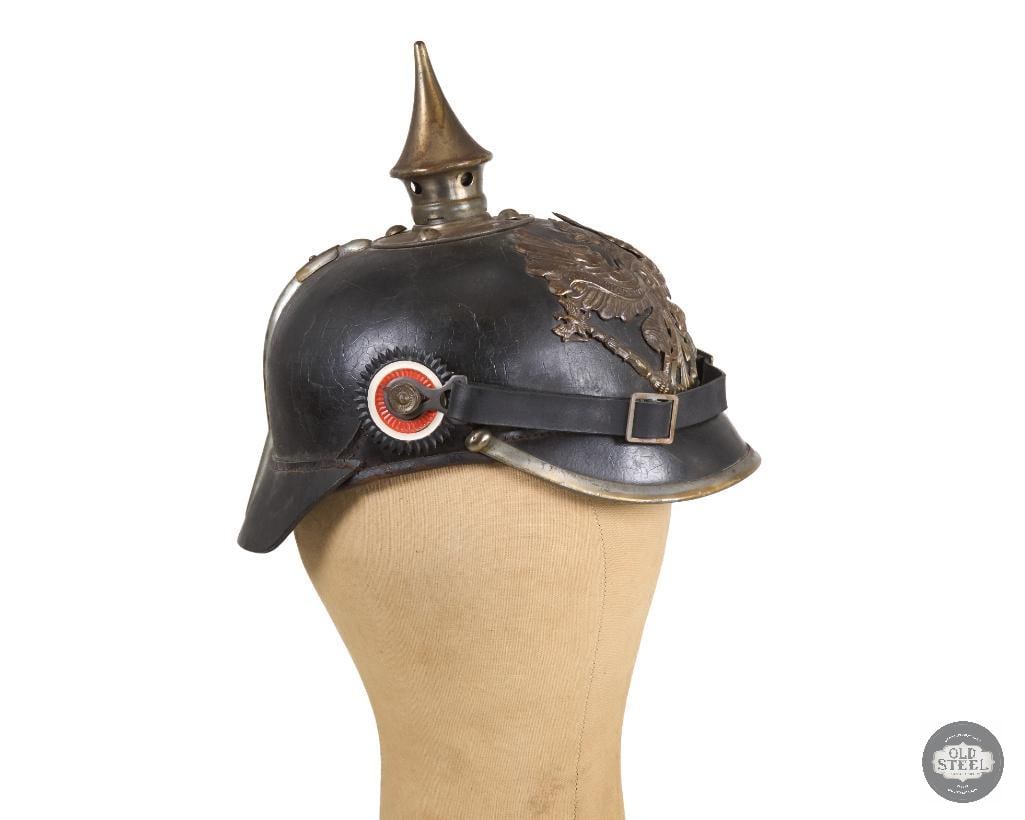Original WWI Imperial German M1915 Spiked Pickelhaube Prussian Helmet - 3