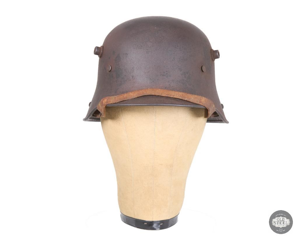 ORIGINAL M16 German WWI Helmet Original Leather Headband, Liner and Chinstrap - 2