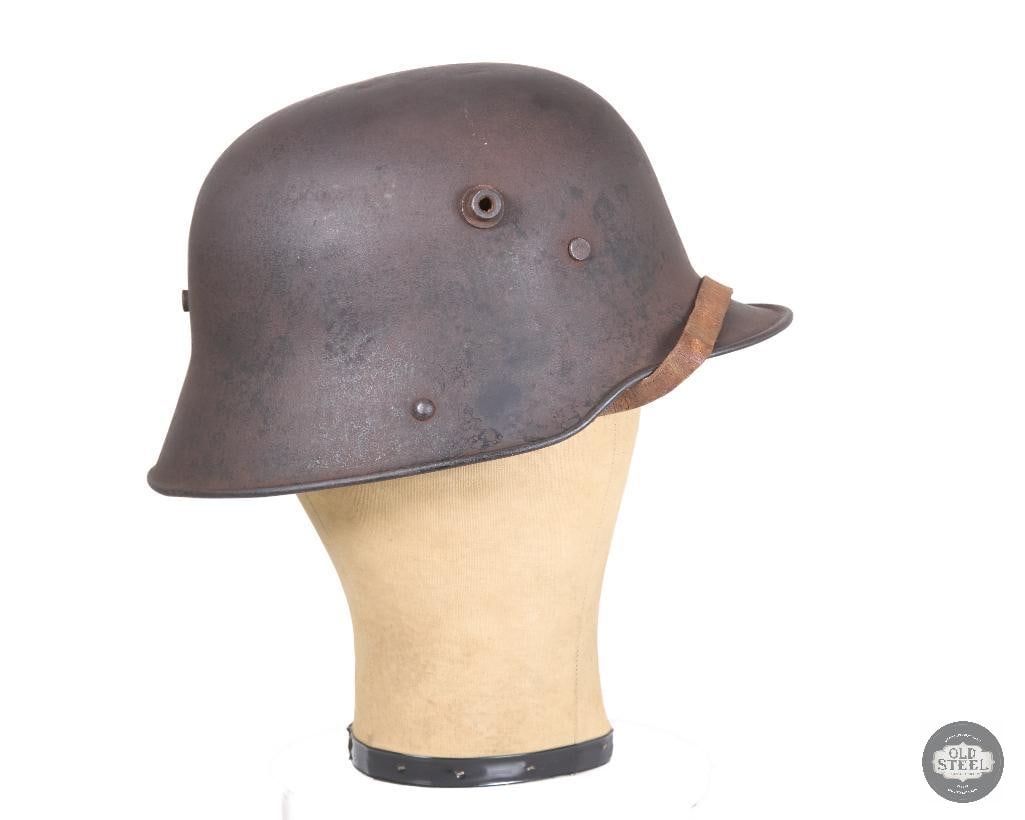 ORIGINAL M16 German WWI Helmet Original Leather Headband, Liner and Chinstrap - 3