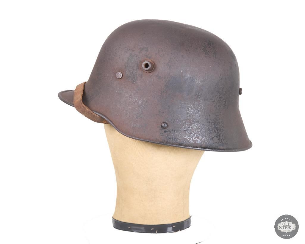 ORIGINAL M16 German WWI Helmet Original Leather Headband, Liner and Chinstrap - 4