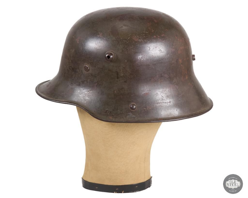 Original German WWI M16 Helmet with Headband and Liner - No Chinstrap - 4