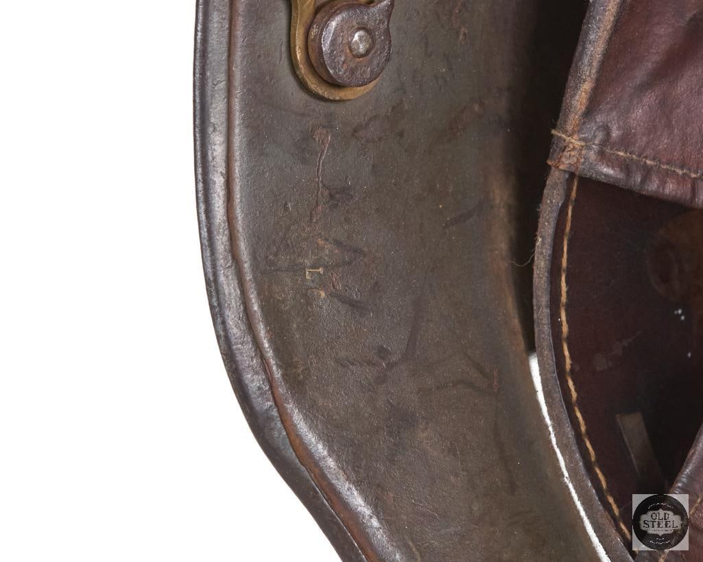 Original German WWI M16 Helmet with Headband and Liner - No Chinstrap - 6