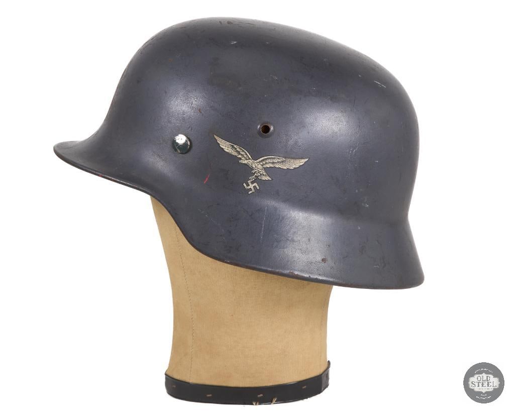 Original Luftwaffe M35 German Helmet WWII - 4