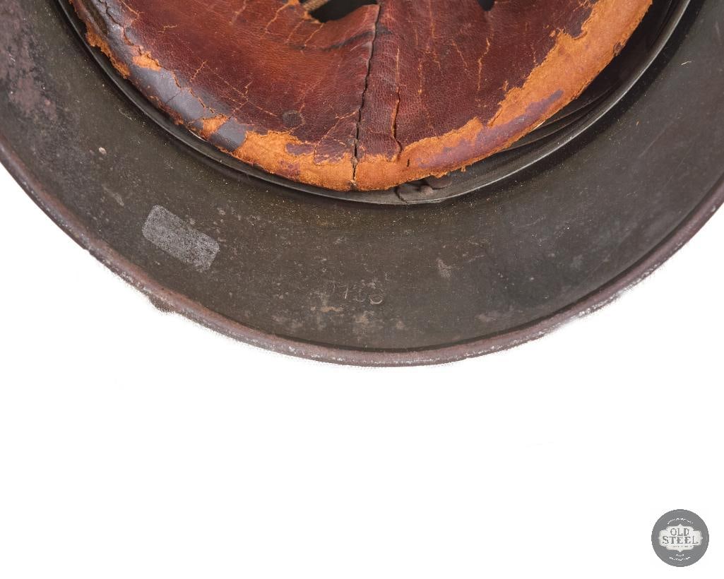 Original Heer M40 German Single Decal Helmet WWII - 7