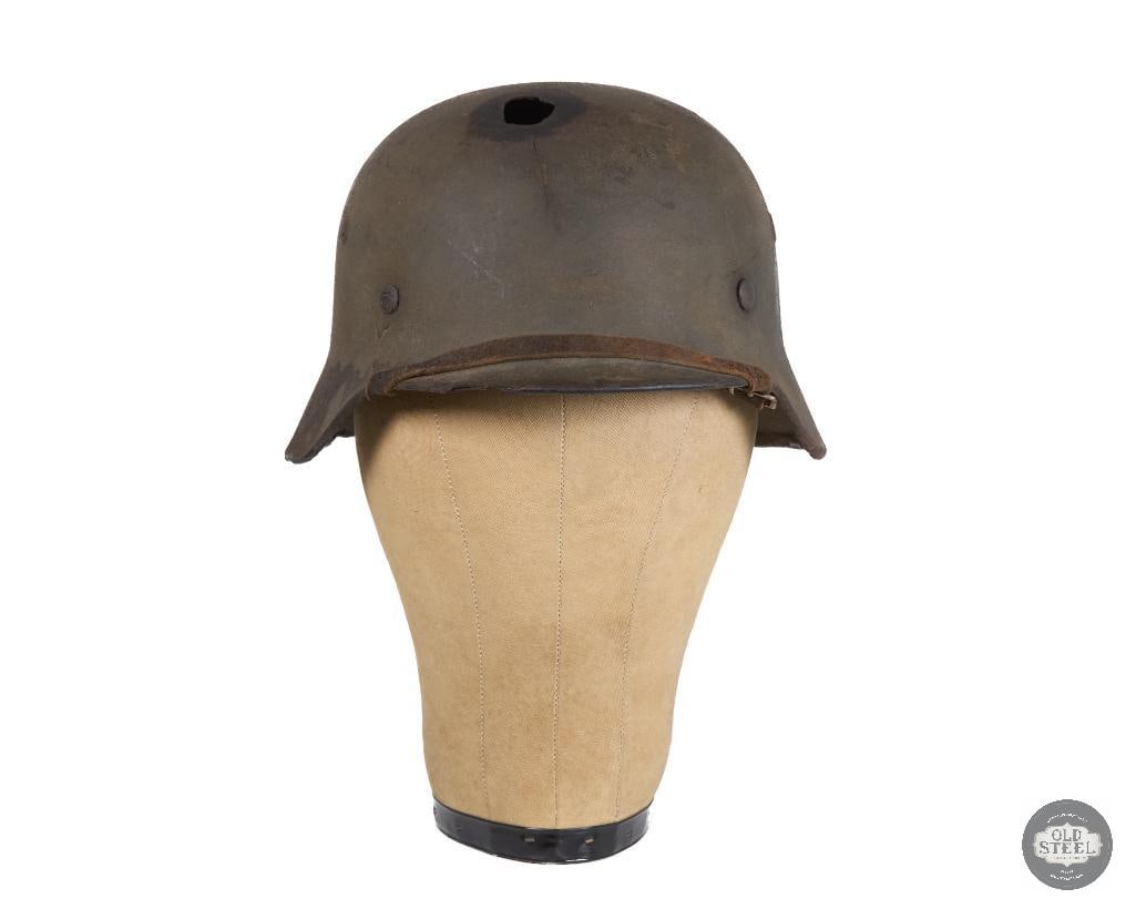WWII German M40 Helmet Battle Damage Single Heer Decal - 2