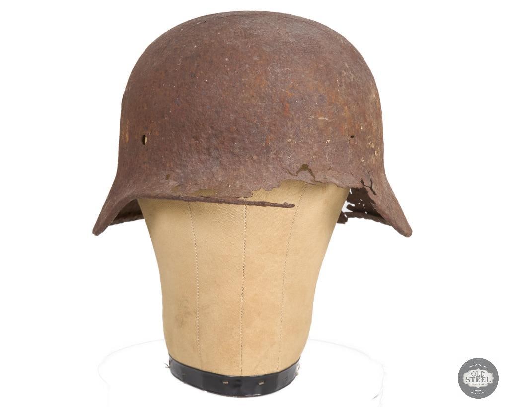 Battlefield Recovered M40 German Helmet Shell - 2