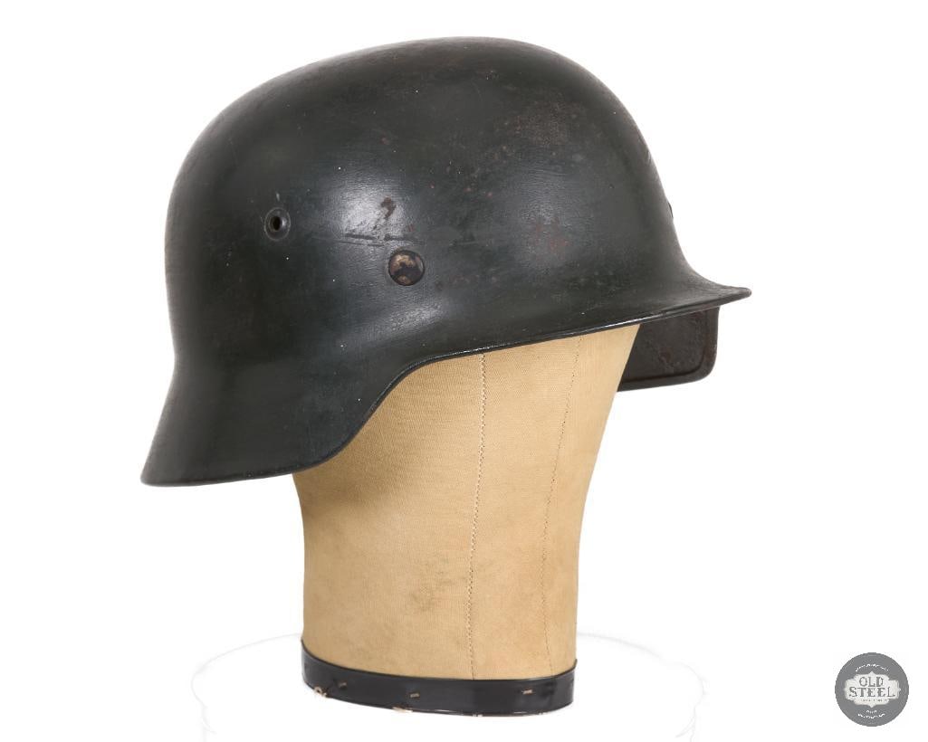 Original M35 German WWII Helmet Shell: Original M35 German WWII Helmet Shell. ET64 4092 marked THIS ITEM IS AS PICTURED WITH NO FURTHER ATTACHMENTS. ALL SALES ARE FINAL. PLEASE REFER TO THE AUCTION DESCRIPTION, LOT