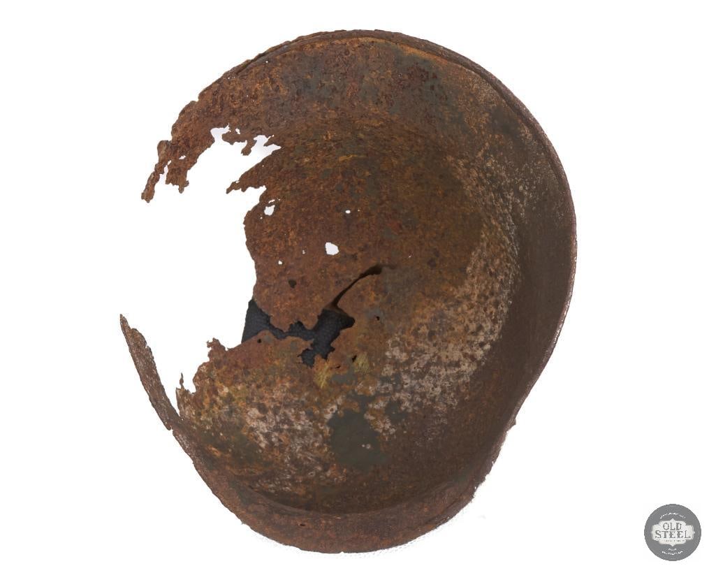 Original M40 German Battlefield Recovered Helmet Shell - 5