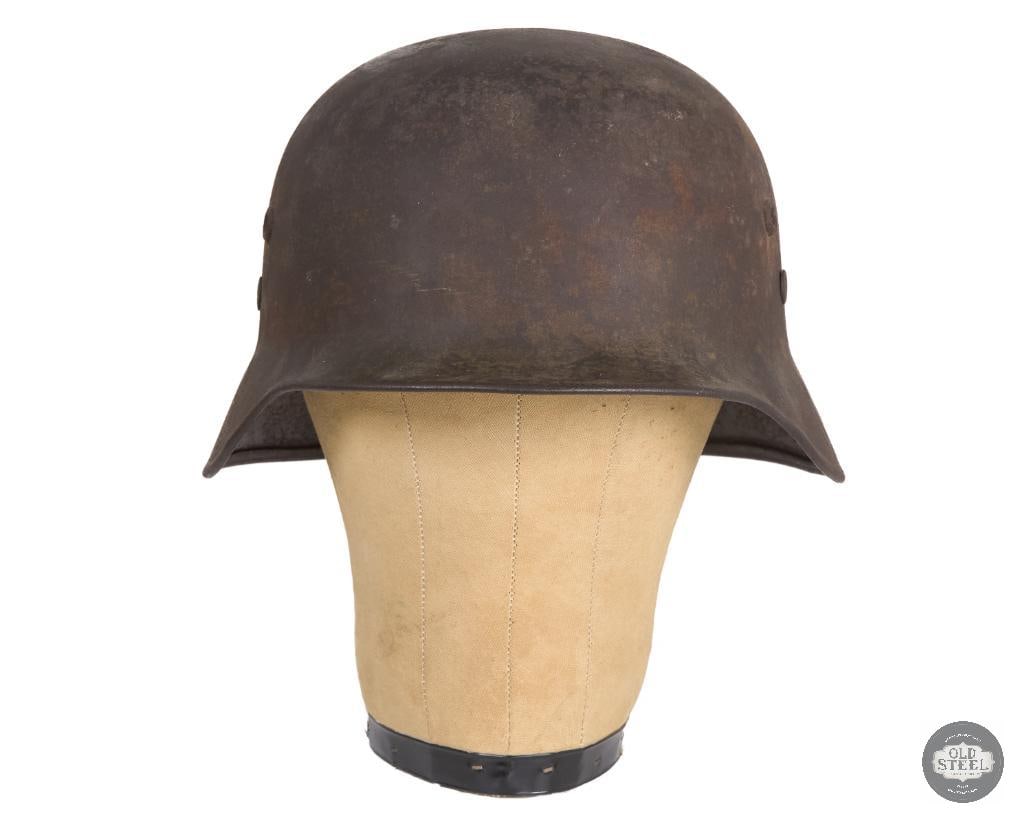 Original Hungarian M38 Steel Helmet Shell WWII - 2
