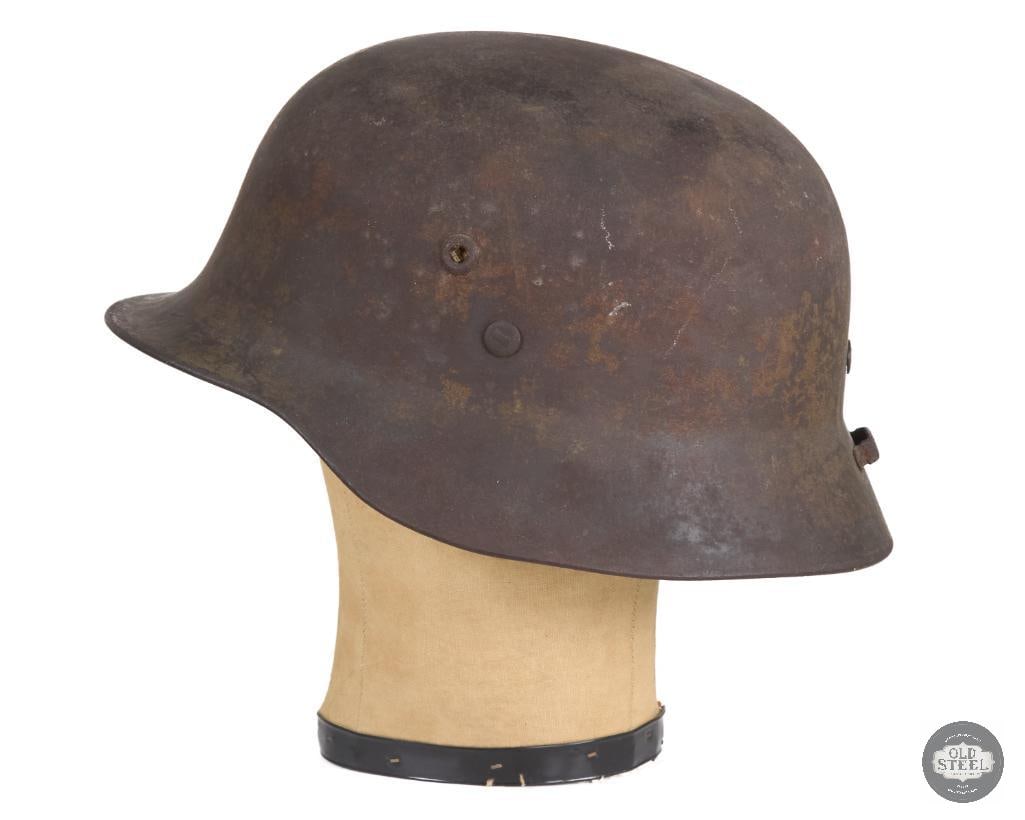 Original Hungarian M38 Steel Helmet Shell WWII - 4