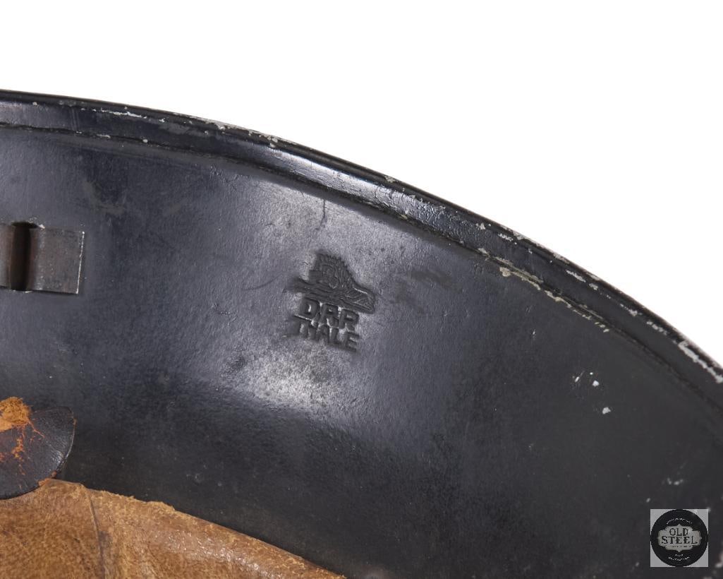 Original M34 Square Dip Polizei Helmet Germany WWII - No Comb - 6
