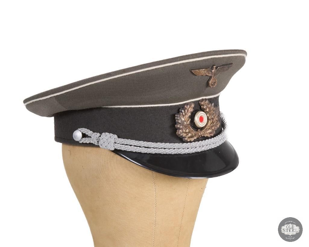 Original Kriegsmarine Schirmmutze Visor Cap Cover Germany WWII: Original Kriegsmarine Schirmmutze Visor Cap Cover Germany WWII THIS ITEM IS AS PICTURED WITH NO FURTHER ATTACHMENTS. ALL SALES ARE FINAL. PLEASE REFER TO THE AUCTION DESCRIPTION, LOT