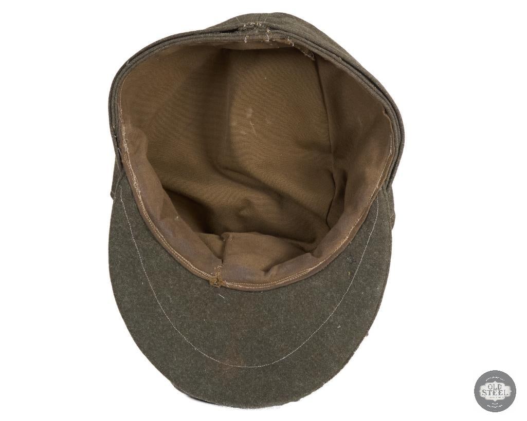 Original Waffen SS M43 Field Cap with Eagle and Totenkopf Patch German WWII - 7