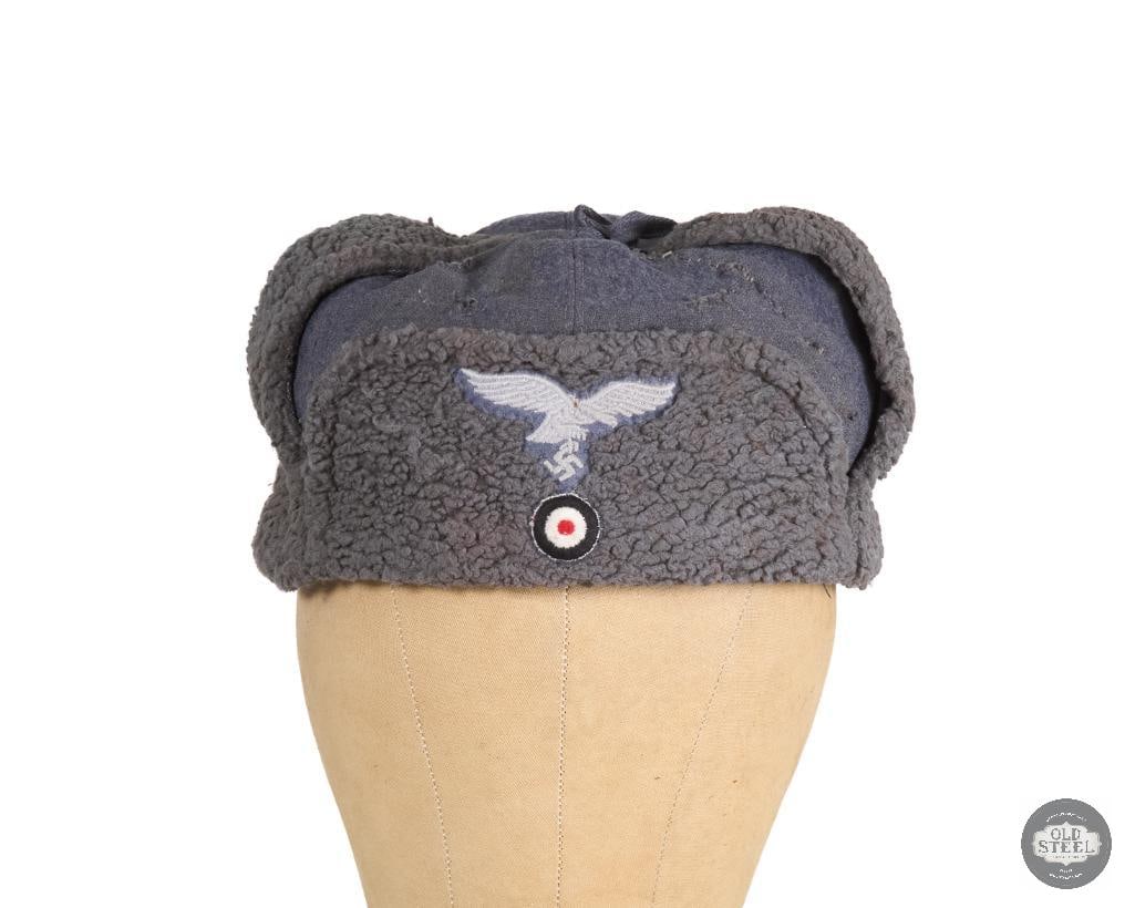 Original Luftwaffe 'Ushanka' Winter Cap Size 58 - 2