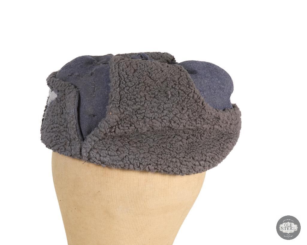 Original Luftwaffe 'Ushanka' Winter Cap Size 58 - 4