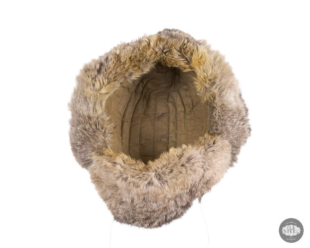 Original German Heer Eastern Front Rabbit Fur Hat Pelzmutze WWII - 5
