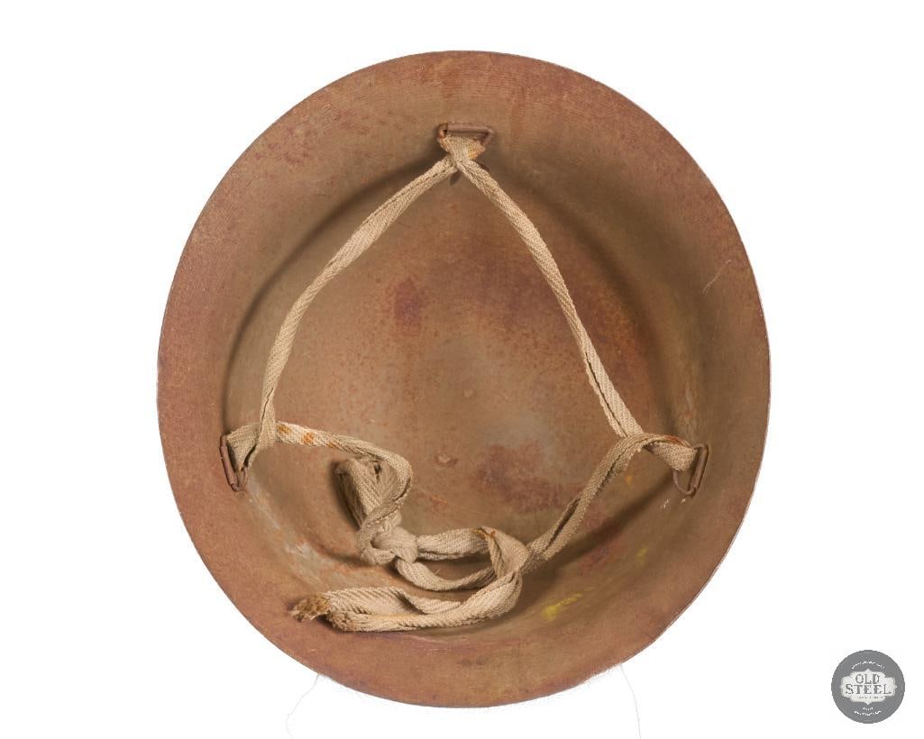 Original Japanese WWII Civil Defense Steel Helmet with Chinstrap - No Liner - 5