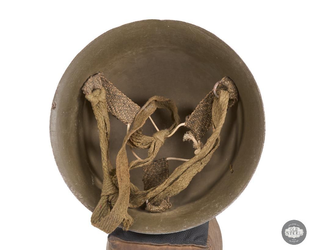Original Japanese WWII Civil Defense Helmet with Keibodan Badge - 5