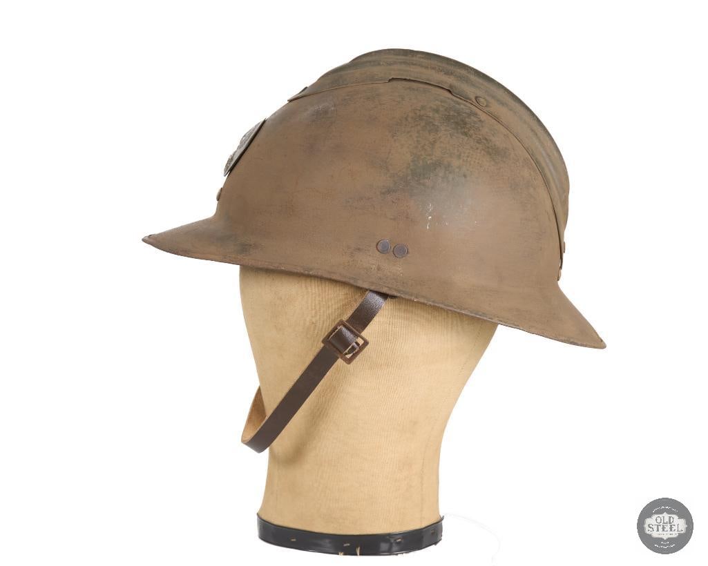 Original French M26 Infantry Adrian Helmet with Liner and Chinstrap - 4
