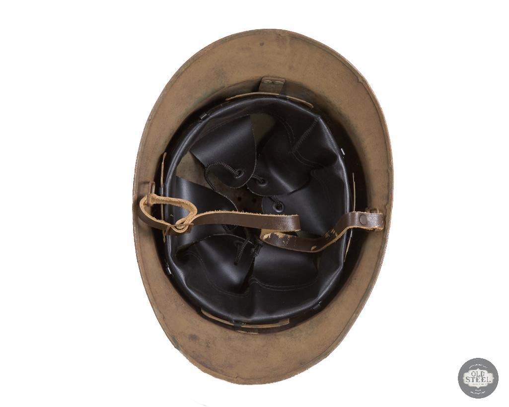 Original French M26 Infantry Adrian Helmet with Liner and Chinstrap - 5