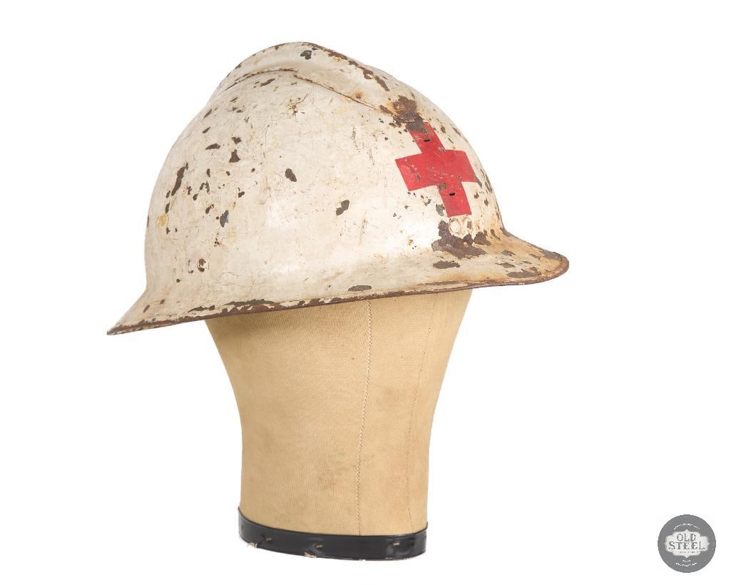Original French Red Cross Adrian Helmet Shell (1 of 5)
