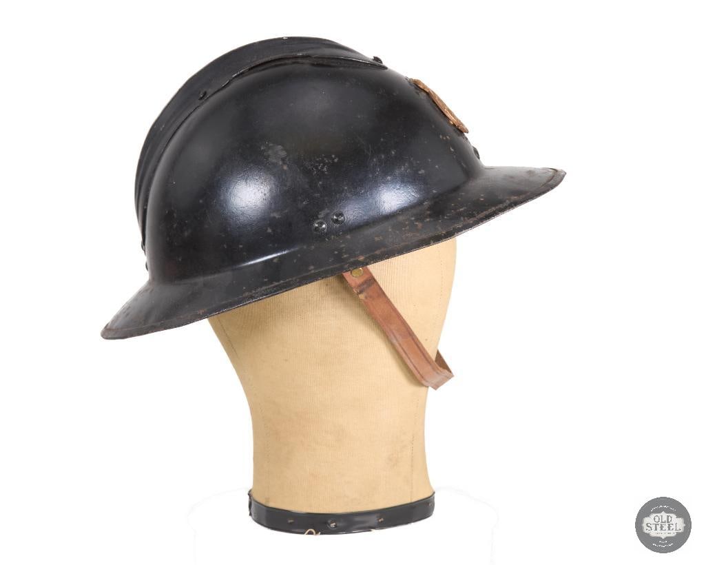 Royal Belgian Armed Civil Defense Adrian Helmet - 3