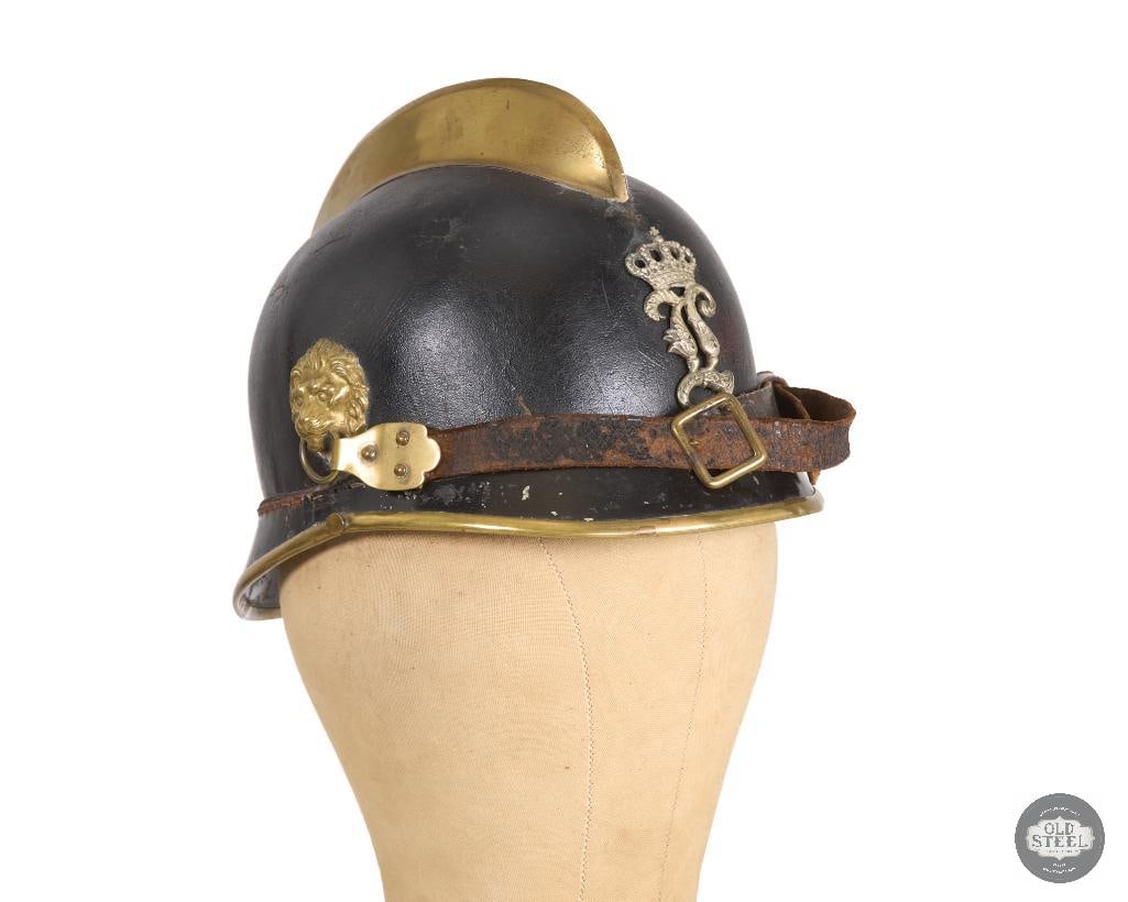 Bavarian Kingdom Fire Brigade Helmet (1 of 5)
