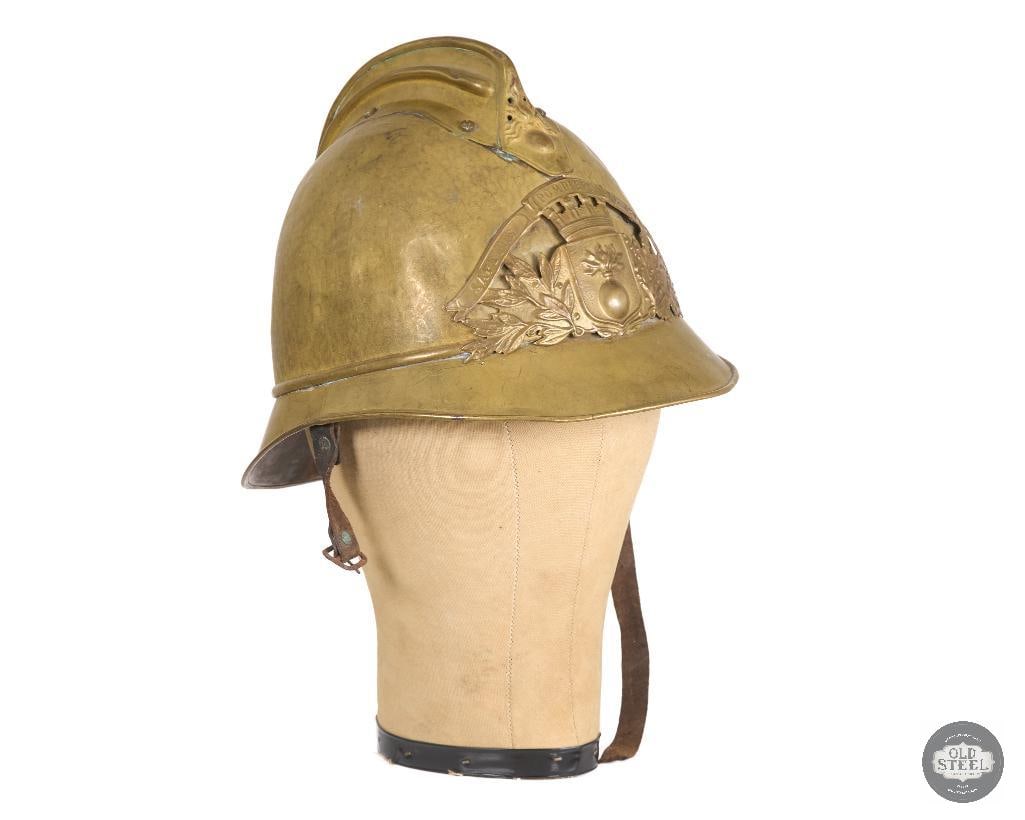Original French WWI Adrian Brass Fire Helmet (1 of 5)