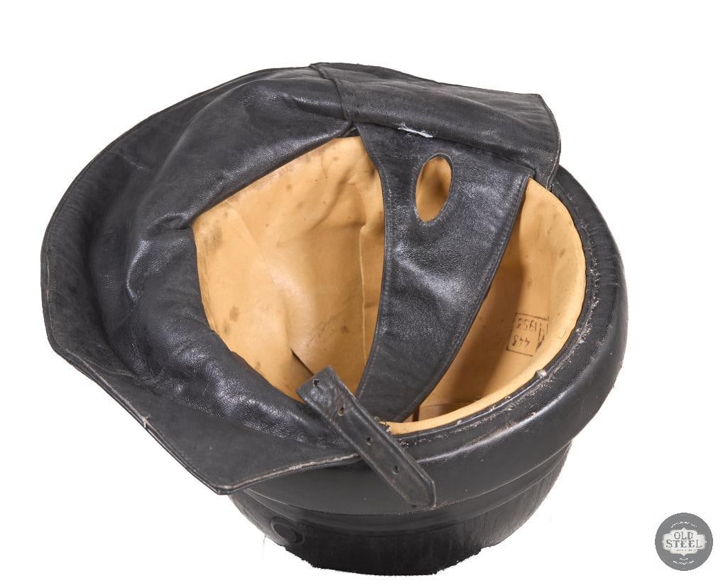 Italian M35 Leather Tankers Helmet - 5