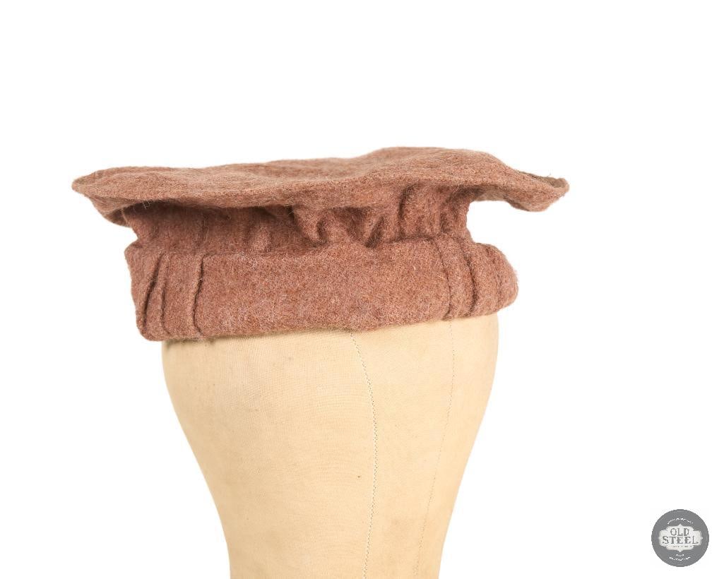 Pakistani Wool Pakol Hat: Pakistani Wool Pakol Hat THIS ITEM IS AS PICTURED WITH NO FURTHER ATTACHMENTS. ALL SALES ARE FINAL. PLEASE REFER TO THE AUCTION DESCRIPTION, LOT #1&nb
