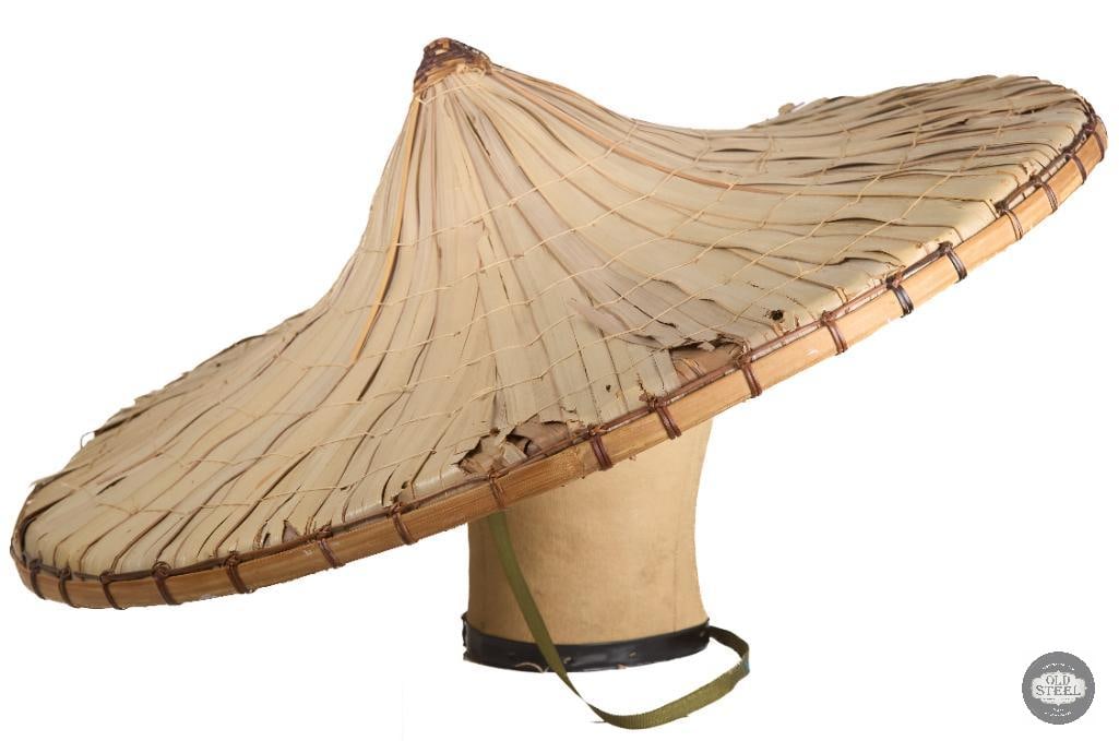 Traditional Vietnamese Conical Bamboo/Reed/Grass 'Coolie' Sun Hat - 2
