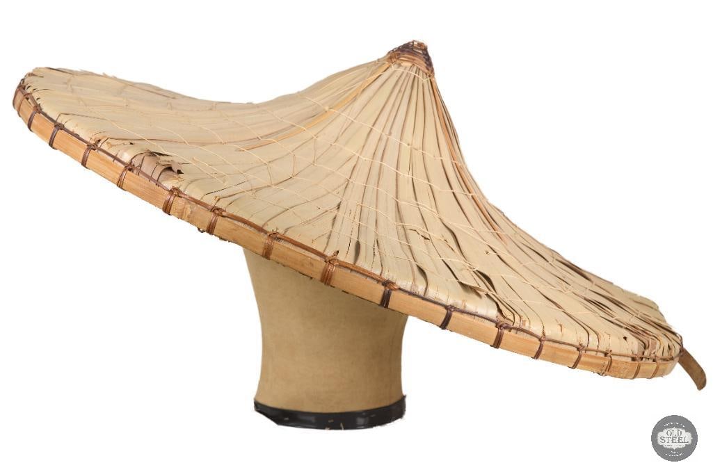 Traditional Vietnamese Conical Bamboo/Reed/Grass 'Coolie' Sun Hat - 4