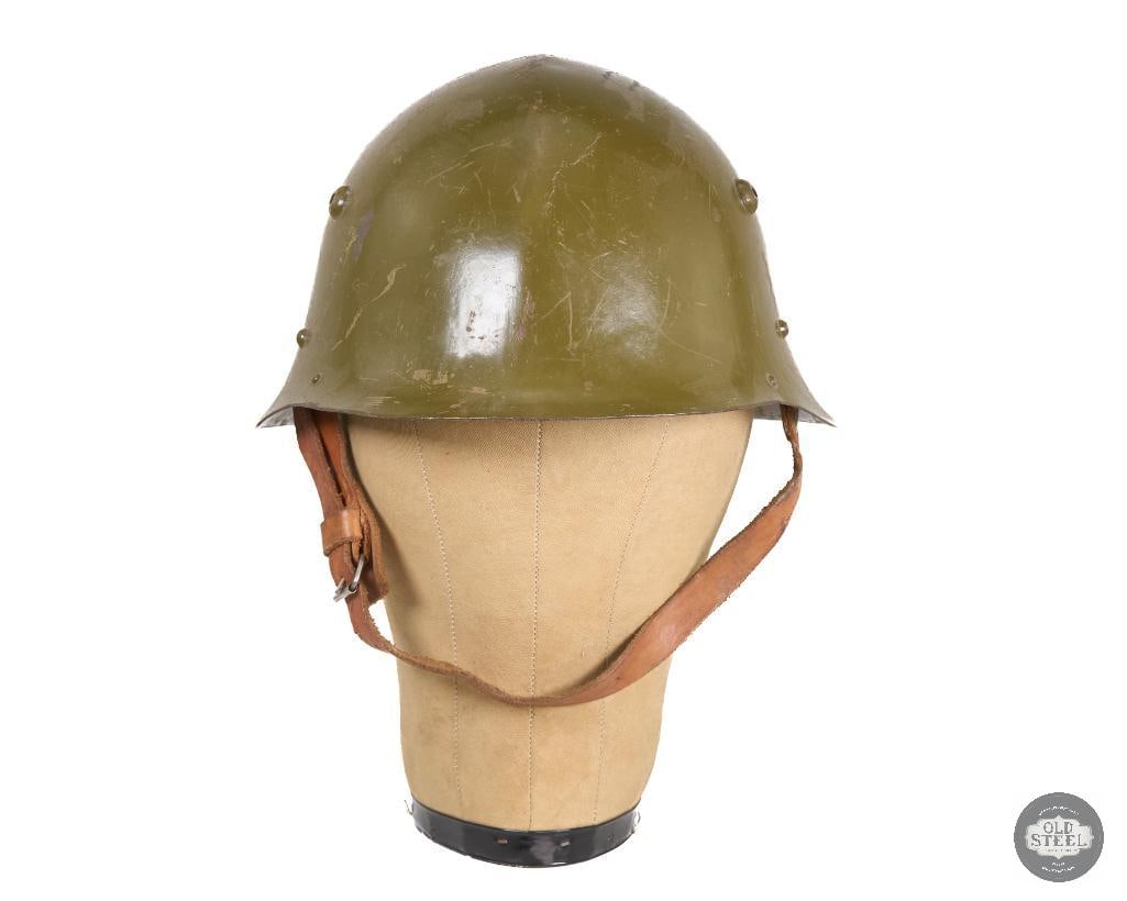 Bulgarian M36 Steel Helmet: Bulgarian M36 Steel Helmet THIS ITEM IS AS PICTURED WITH NO FURTHER ATTACHMENTS. ALL SALES ARE FINAL. PLEASE REFER TO THE AUCTION DESCRIPTION, LOT #1 DESCRIPTION AND TERMS OF SALE BEFORE