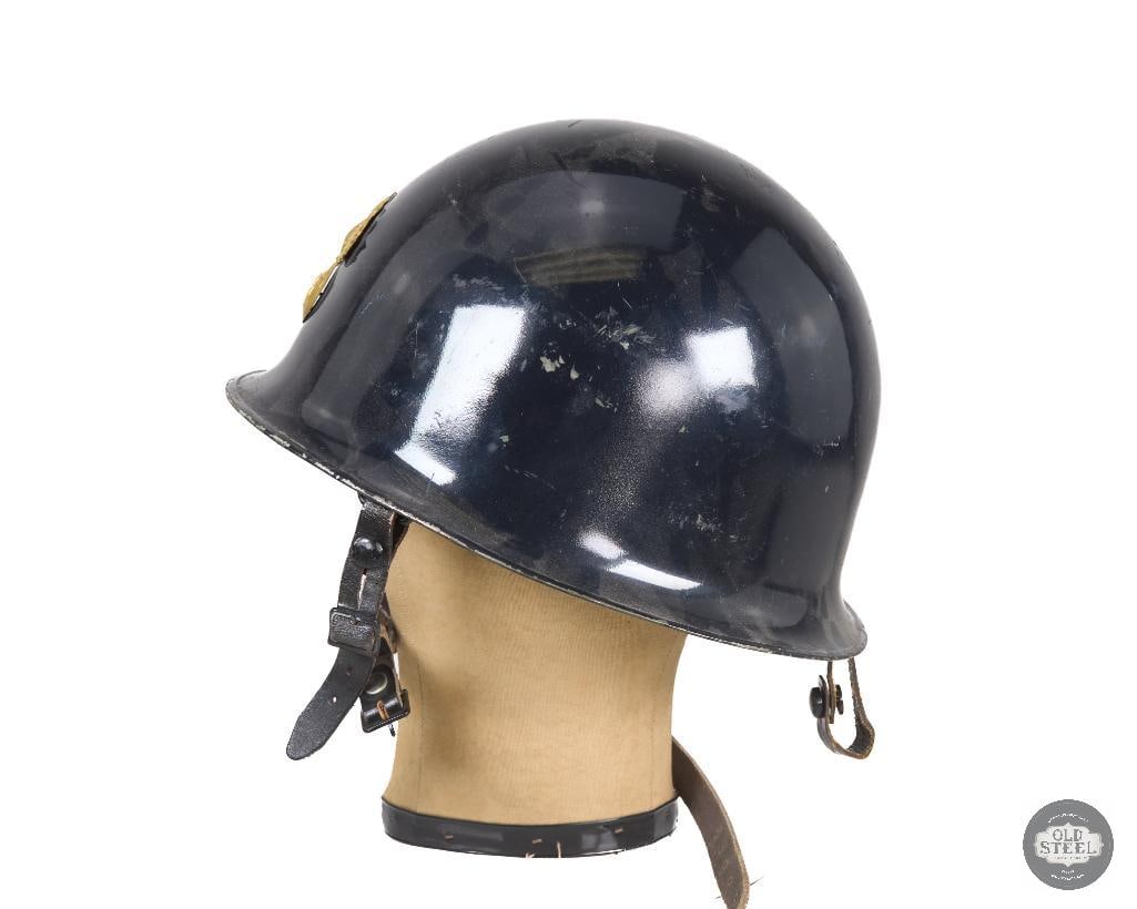 French M51 Dark Blue High Gloss Parade Helmet - 3